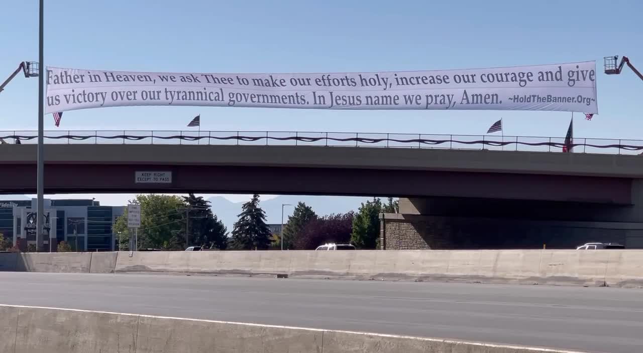 PATRIOTS IN CONTROL: Utah Patriots Posted This New Banner On The 1-15 In Northern Utah!