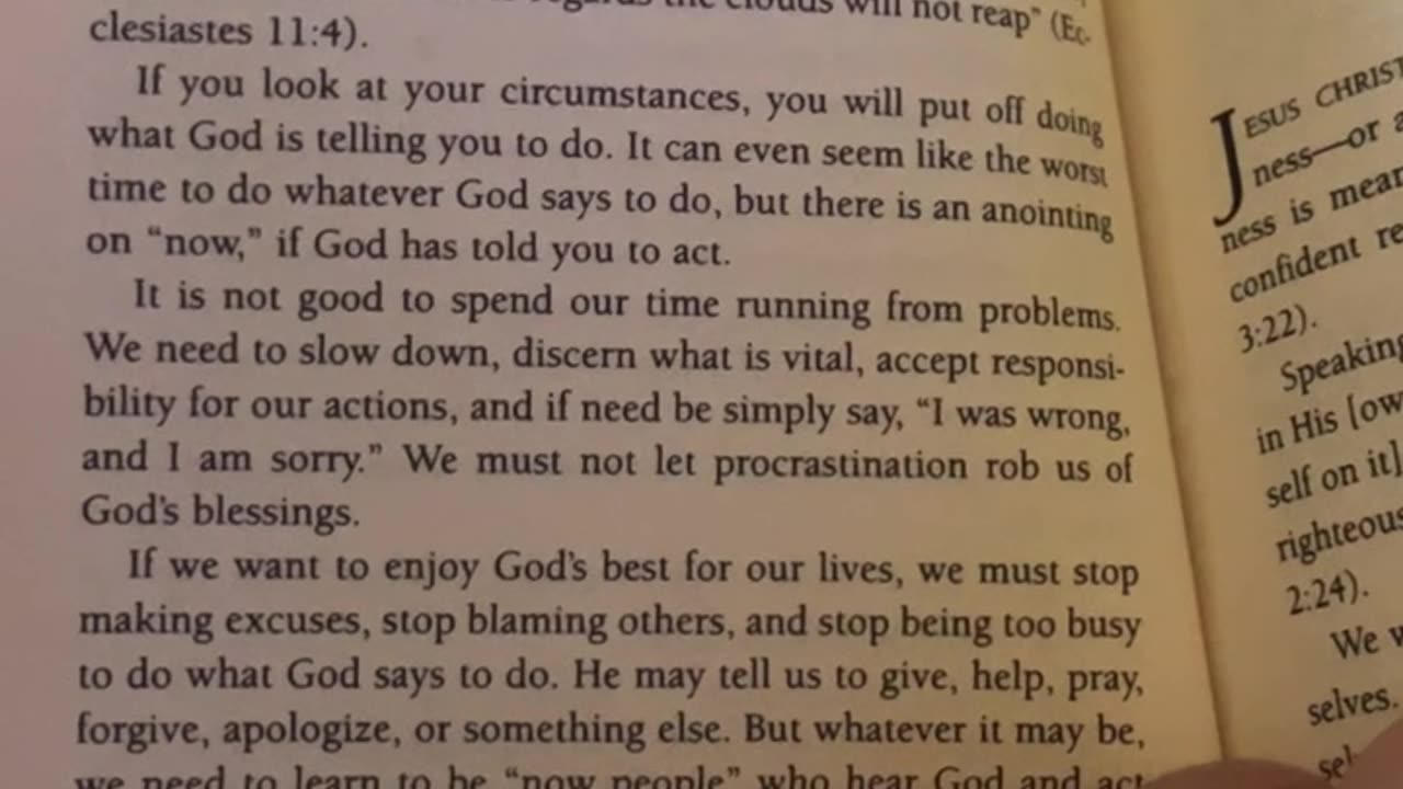 Chapter 9 “Ways People run away from their problems” by Joyce Meyer