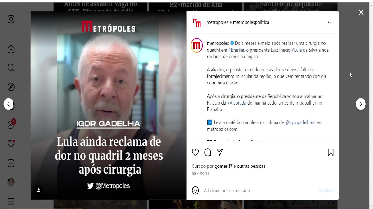 PLANALTO ESCONDE VERDADEIRO ESTADO DE SAÚDE DO LULA! VAZOU VÍDEO! JANJA E GLEISI DESESPERADAS