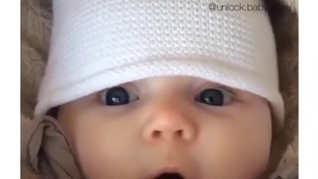 Cute baby with cute expression