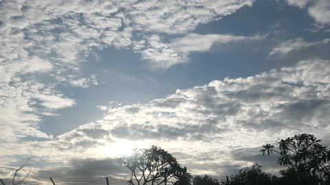 Indonesian sky taken from the car