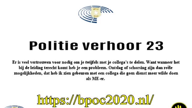 Bpoc Politie verhoor 23