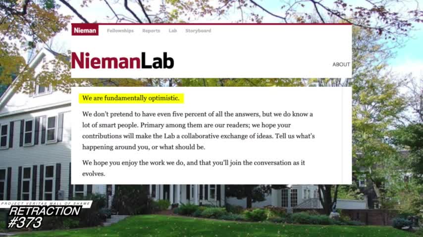 NiemanLab's Joshua Benton DELETES Tweet with False Claim Against Project Veritas