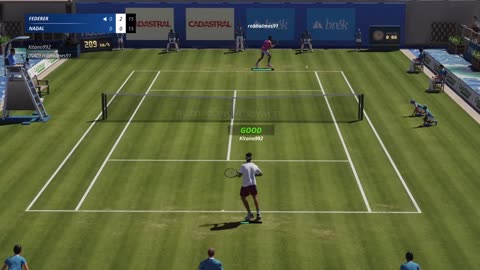 Top Spin 2K25 Nice Federer Points Versus Fritz