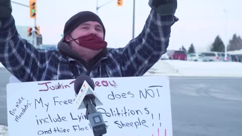 Double Vaxxed Freedom Convoy Supporter Calls Vaccine Mandates "a farce"