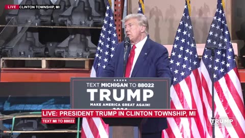 President Trump in Clinton Township, MI