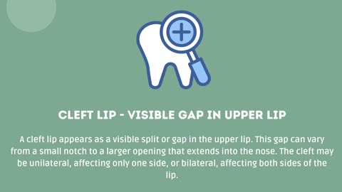 Identifiable Signs of Cleft Lip and Palate at Birth