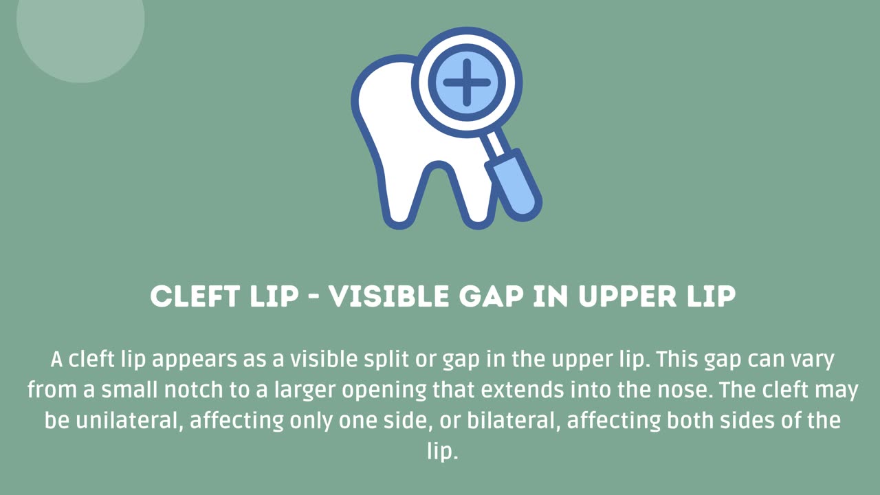 Identifiable Signs of Cleft Lip and Palate at Birth