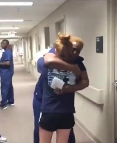 The reaction of a nurse who was caring for this paralyzed girl for a whole year when she was 😮