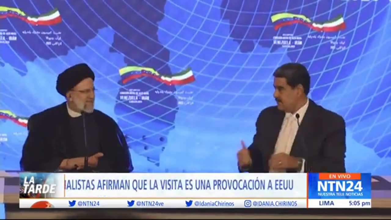 Venezuela e Irã têm inimigos em comum: Presidente de Raisi visita Caracas.