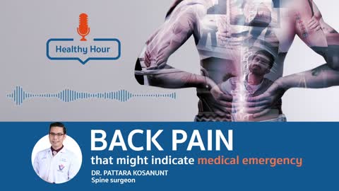 Back pain that might indicate medical emergency