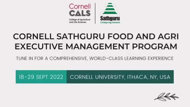 Cornell Sathguru Food and Agri Executive Management Program (AMP)