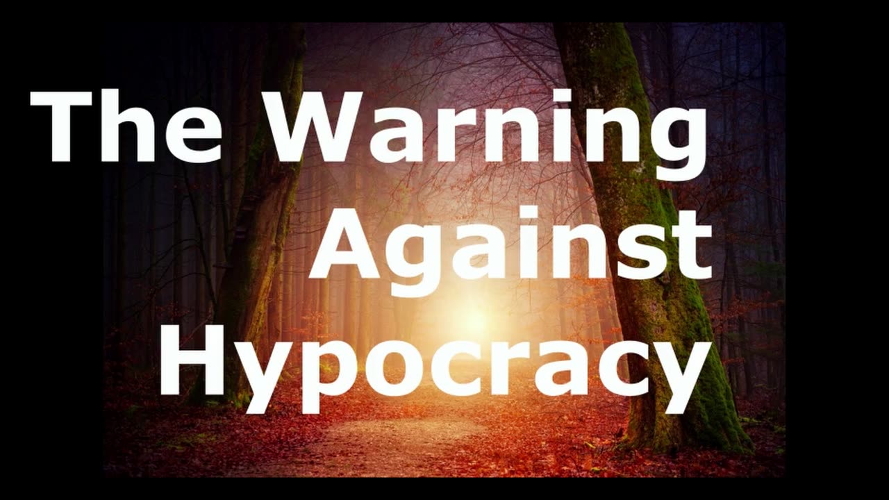 The Warning Against Hypocrisy | Pastor Robby Dickerson