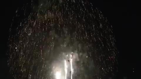 Japan Fukuoka Hanabi Summer Fireworks Display