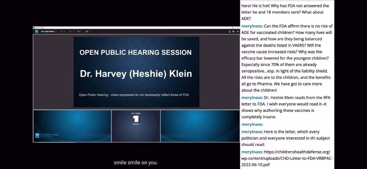 Dr. Harvey (Heshie) Klein - FDA VRBPAC - June 15, 2021