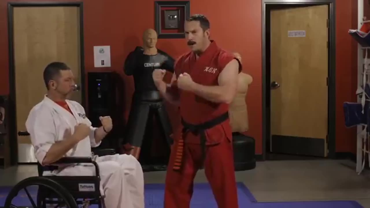 Master Ken - Self Defense - How to properly defend yourself from a criminal in a wheelchair