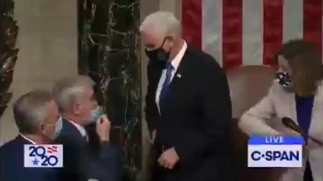 Mike Pence Getting Coin CSPAN