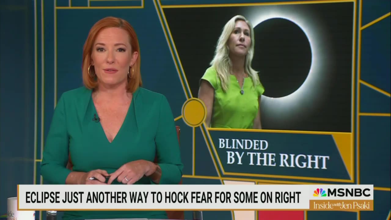 Jen Psaki Mocks Trump, Fox News, Marjorie Taylor Greene Over Solar Eclipse