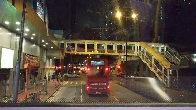 Hongkong road view Bus#112_1_13_from North Point to Mongkok_20210212