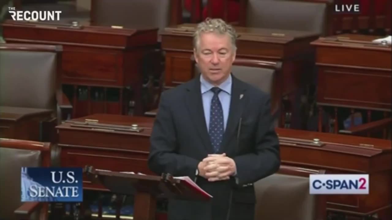 Sen Rand Paul drops GAUNTLET on Biden Regime