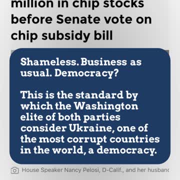 Pelosi Shameless Stock Buys