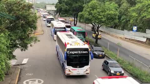 Esta es la ruta de la manifestación de transportadores intermunicipales