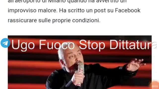 🔴 MALORE IMPROVVISO PER IL CANTANTE EUGENIO FINARDI