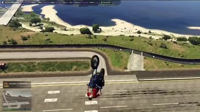 JumpingOver TheMilitary Base...Usinga DirtBike... GTAO...e