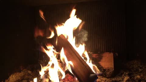 Crackling Fire Logs