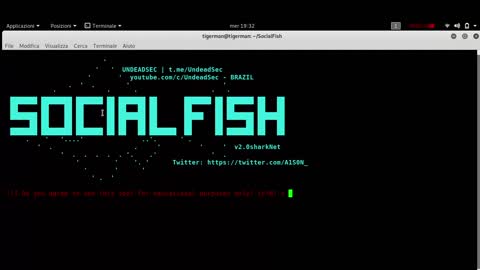 Social Fish Kali Linux- Ultimate phishing tool+Ngrok