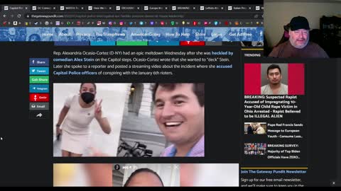 Alex Stein heckles AOC