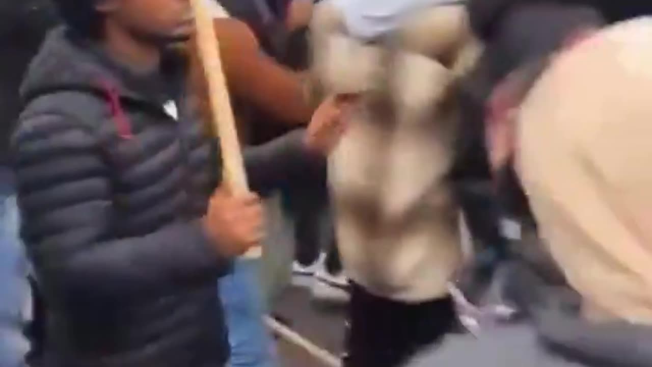 African immigrants attack British police in London