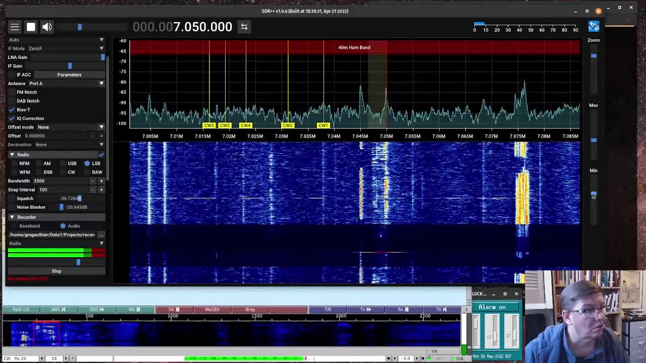 Slavic Pirate on 40 Meters: 16 May 2022; 20:00 - 20:15 BDT
