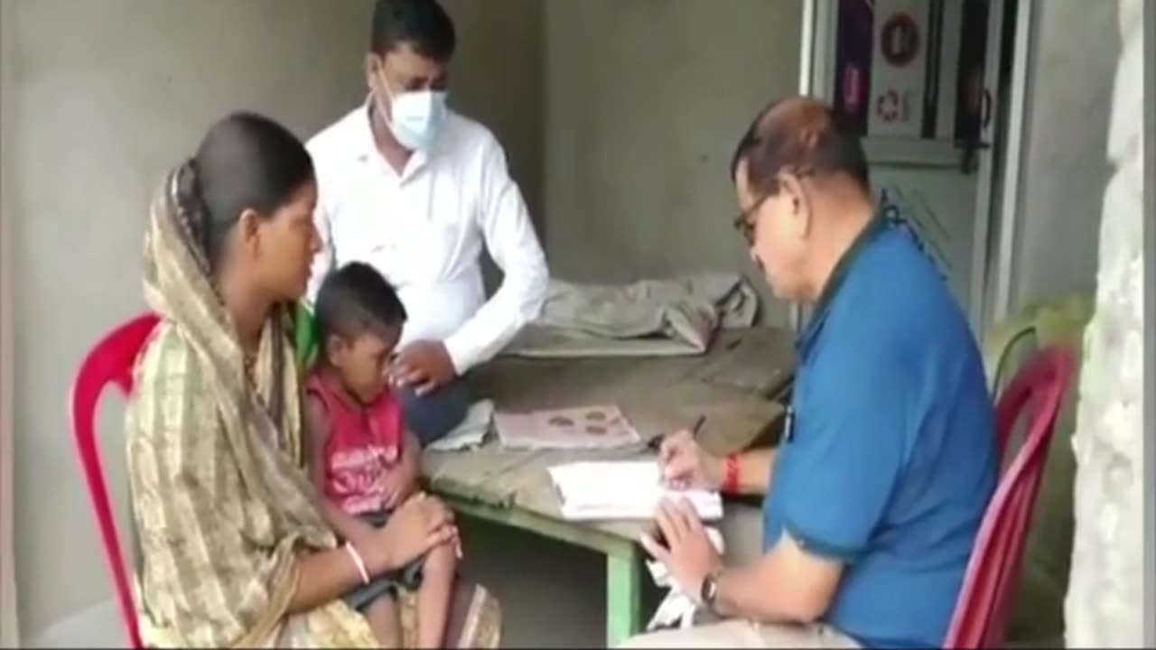 Child suffering acute flaccid paralysis following polio vaccination (with English subtitles)