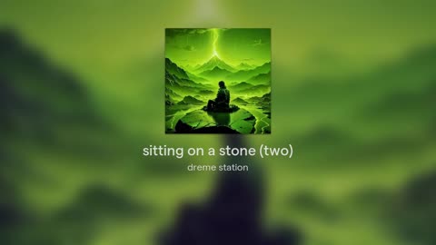sitting on a stone (two)