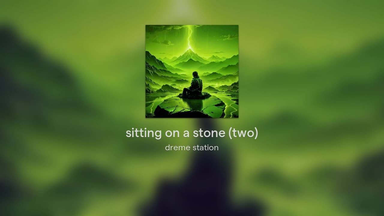 sitting on a stone (two)