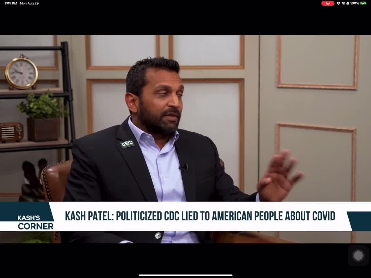 Kash Patel: The same people that destroyed the CDC are the same ones in charger fixing it.