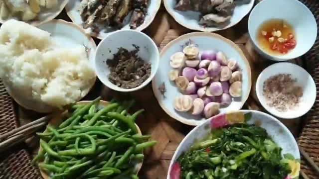 Traditional Thai food in northwest Vietnam | daily life vlog