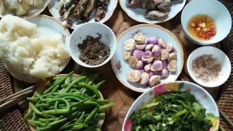 Traditional Thai food in northwest Vietnam | daily life vlog