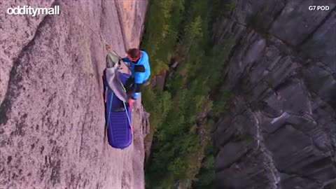 Sleep on the side of a cliff