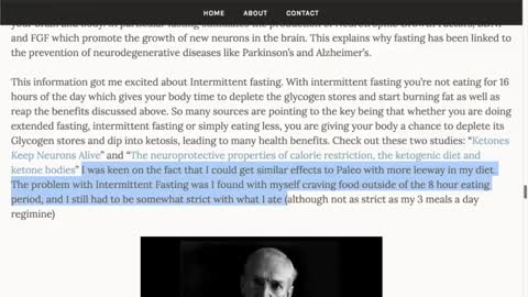 Longevity & Why I now eat One Meal a Day