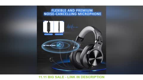 Oneodio Wired Gaming Headset Gamer 3.5mm Over-Ear Stereo Gaming Headphone With Detachable Microphone