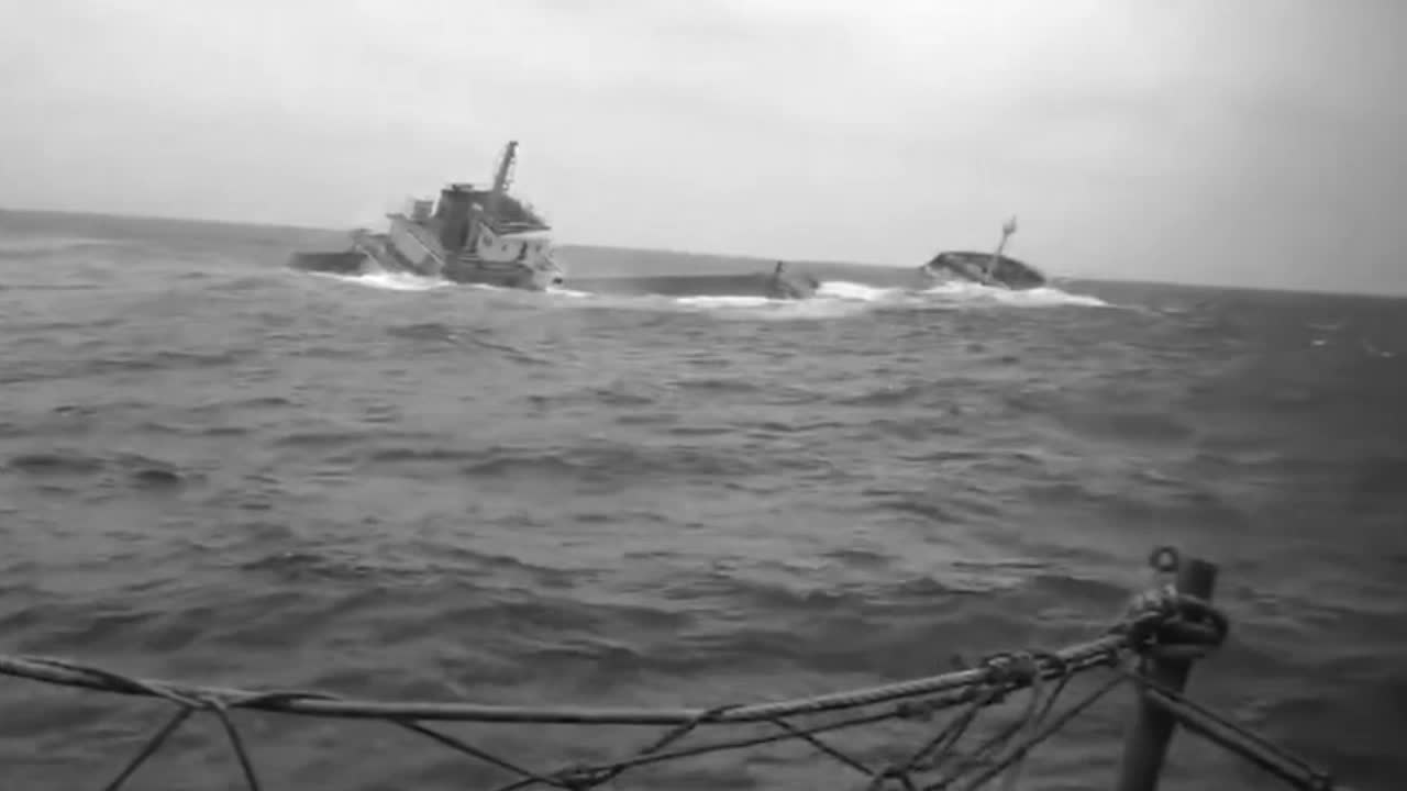 Ananova - Moment Ships Sink At Sea Leaving 12 Sailors Missing