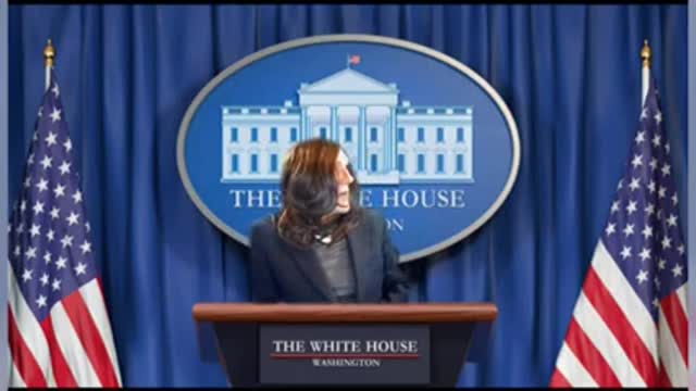 Kamalla Harrass Hallucinates after smoking wacky weed.