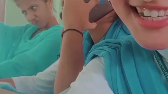 School girl funny video with friends