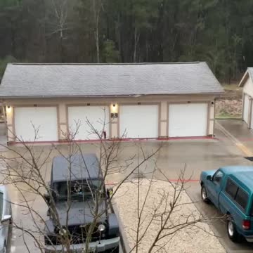 Conroe Texas snowing