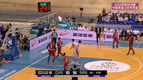 Indoor basketball game