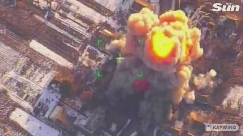 Russian airstrike destroys Ukrainian infantry and weapons factory in Kyiv