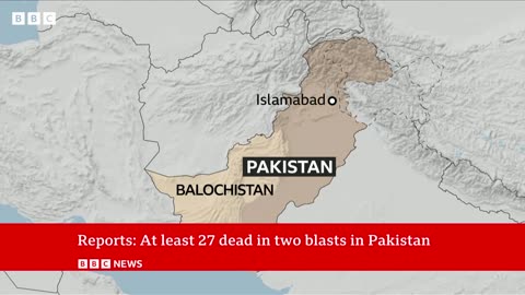 Pakistan: Two bomb explosions kill at least28 in Balochistan day before elections | BBC News