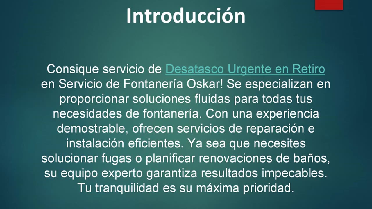 Consique servicio de Desatasco Urgente en Retiro